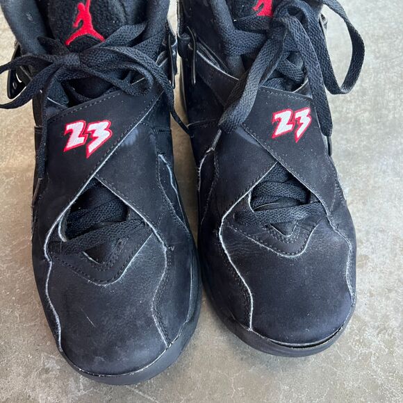 Air Jordan 8 Retro GS 'Playoff' 2023 Black Blue Red 305368-062 Size 7Y - Picture 10 of 16